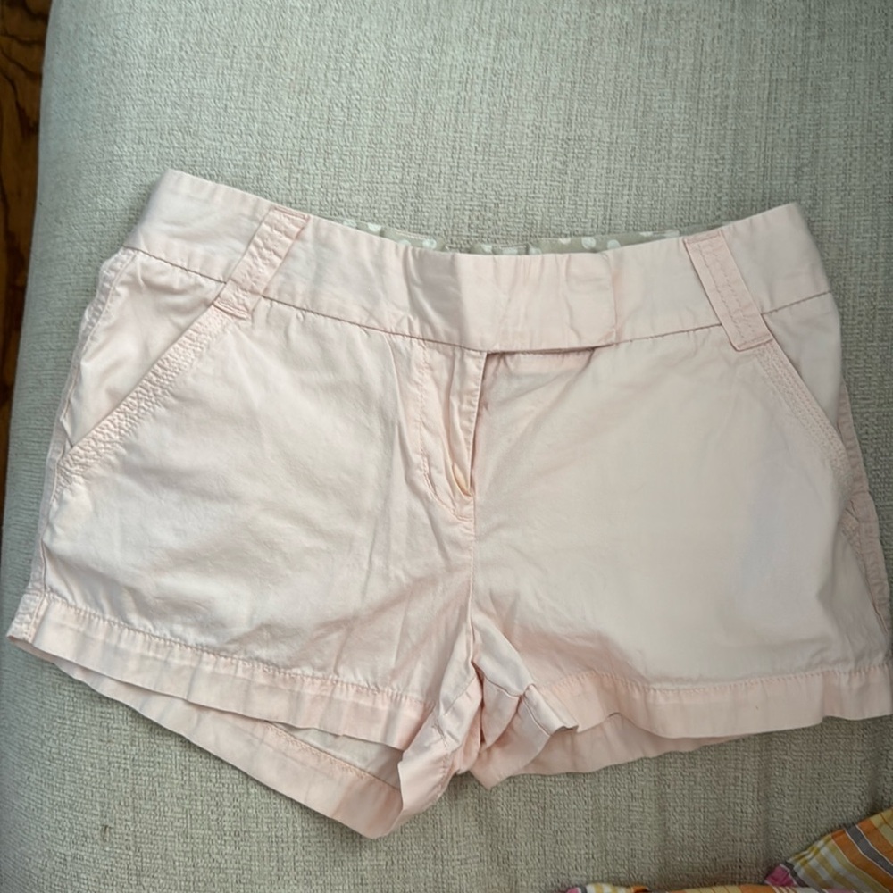 J CREW chino short size 4 light pink